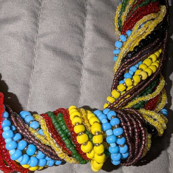 Luisa Conti Beaded Necklace **With Loose Strands SEE PHOTOS 1780 - Picture 2 of 11